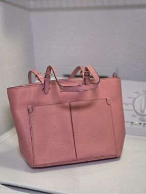 Coach Pink Leather Tote Bag - Classic Everyday Carry